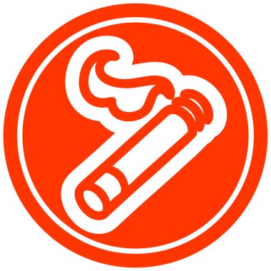 Sigara dairesel simgesi yaktı