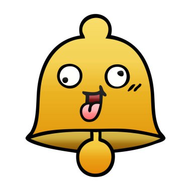 Degrade gölgeli karikatür çan