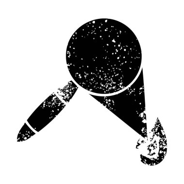 Büyüteç sıkıntılı sembolü