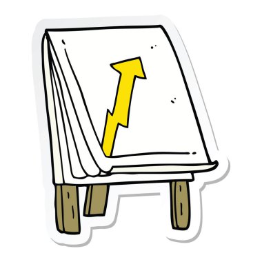 ok olan bir çizgi film iş grafik etiket