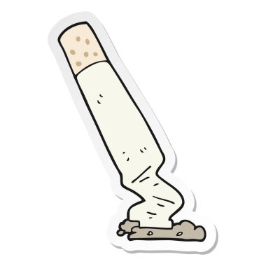 etiket bir karikatür Sigara