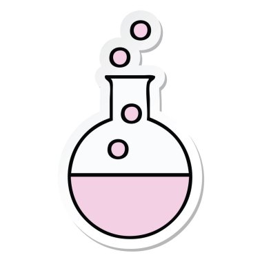 etiket bir sevimli çizgi bilim deneme