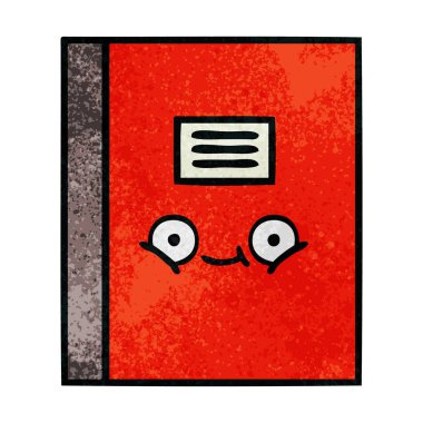 Retro grunge doku karikatür defter