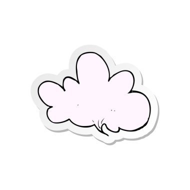 etiket bir karikatür konuşma balon