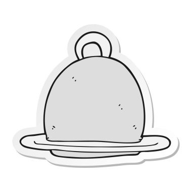 etiket bir karikatür yemek servisi