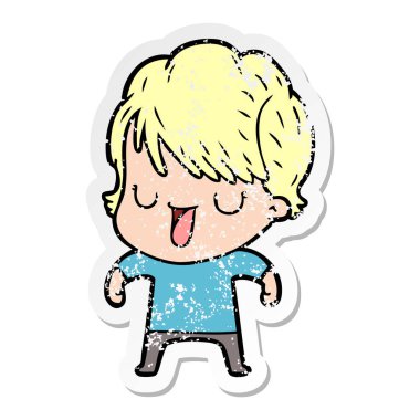 sıkıntılı etiket konuşuyor karikatür kadın