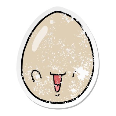 bir çizgi film yumurta sıkıntılı etiket