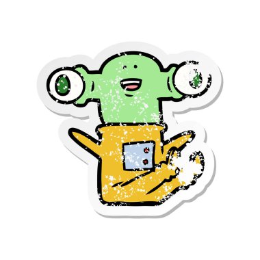 oturarak bir dostu karikatür yabancı sıkıntılı etiket