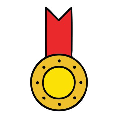 sevimli çizgi altın madalya