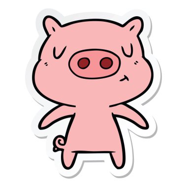 çizgi film içerik domuz bir etiket