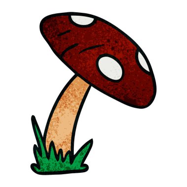 elle çizilmiş karikatür doodle bir kurbağa tabure, dokulu