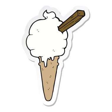 çizgi film dondurma etiket