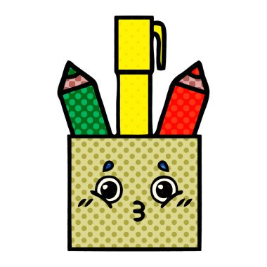 çizgi roman tarzı karikatür kalem pot