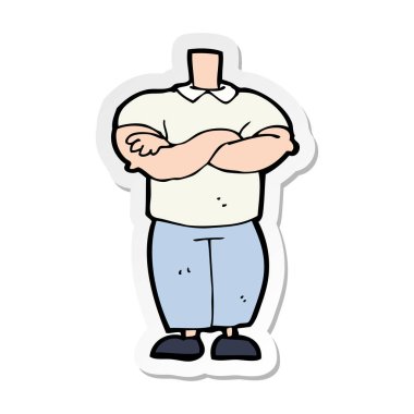 etiket bir çizgi film vücut