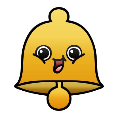 Degrade gölgeli karikatür çan