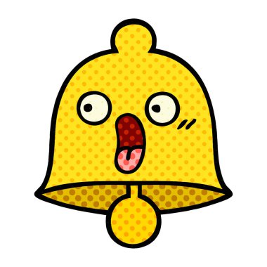 çizgi roman tarzı karikatür bir çan