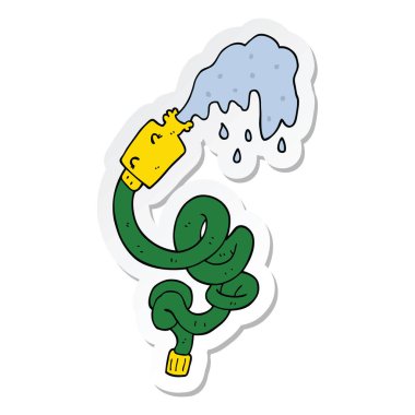 çizgi film hosepipe etiket