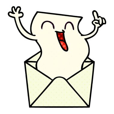 ilginç çizgi roman tarzı çizgi film mutlu mektup