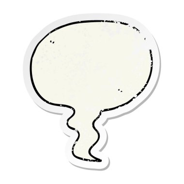 bir karikatür konuşma balonu sıkıntılı etiket