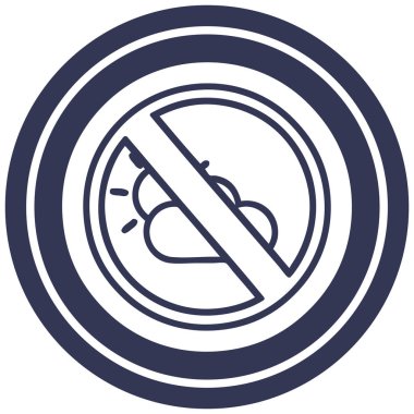 hiçbir hava dairesel simgesi simgesi