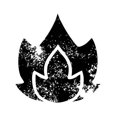 bir yangın sıkıntılı sembolü