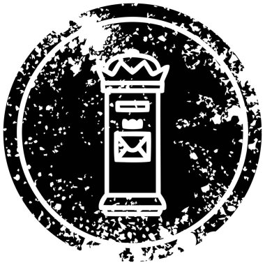 İngiliz postbox sıkıntılı simgesi