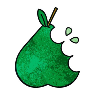 Retro grunge doku karikatür armut