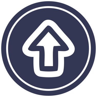 yön ok dairesel simgesi