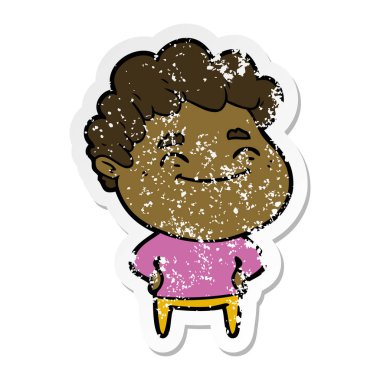 bir çizgi film dostu adamın sıkıntılı etiket