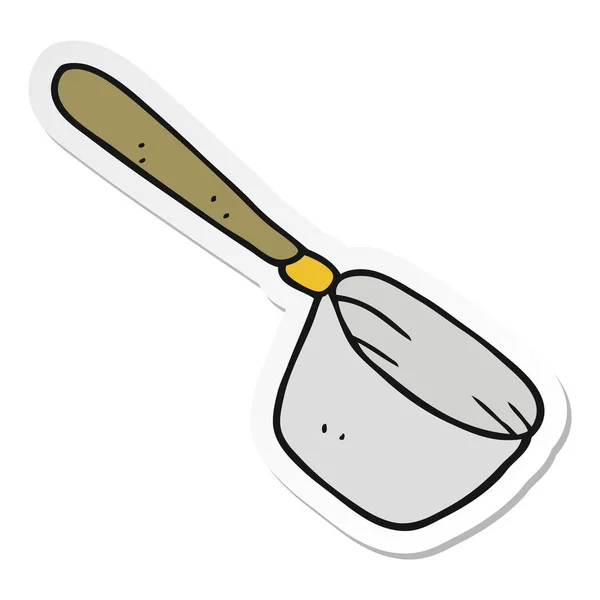 Autocollant Une Casserole Cuisine Dessin Animé — Image vectorielle
