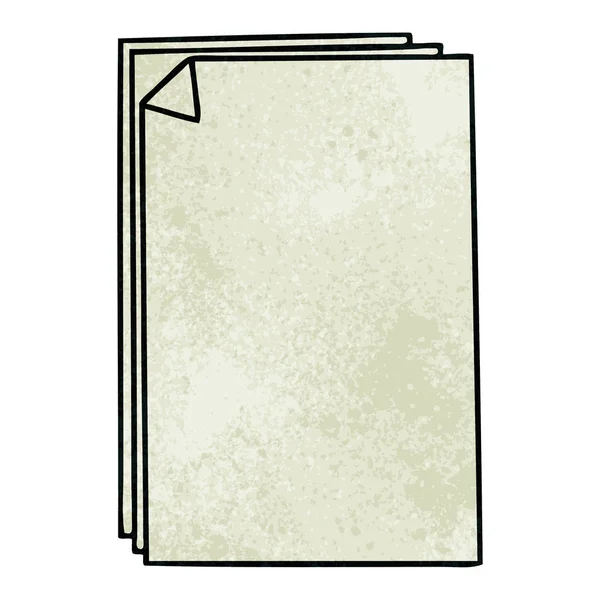 Ιδιόμορφη χέρι κινουμένων σχεδίων σωρός χαρτί — Διανυσματικό Αρχείο