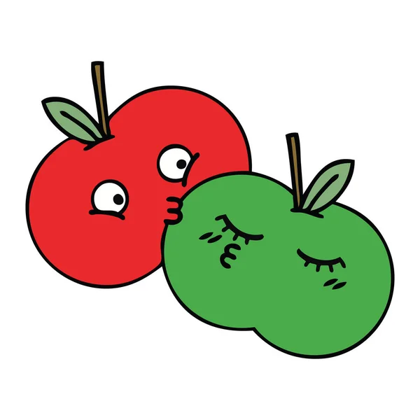 กการ นของแอปเป — ภาพเวกเตอร์สต็อก