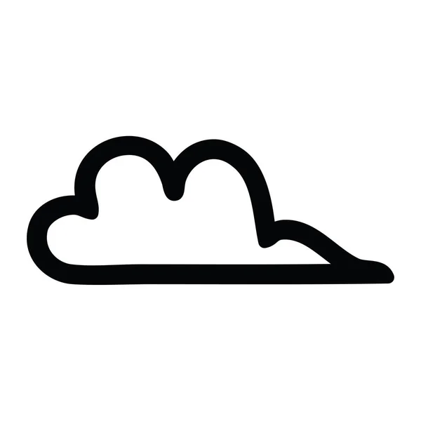 Tiempo nube icono — Vector de stock