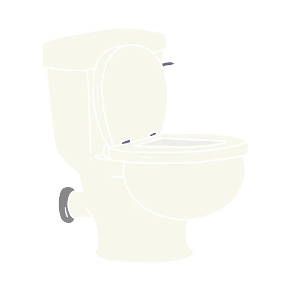 Garabato de dibujos animados de un inodoro de baño — Archivo Imágenes Vectoriales
