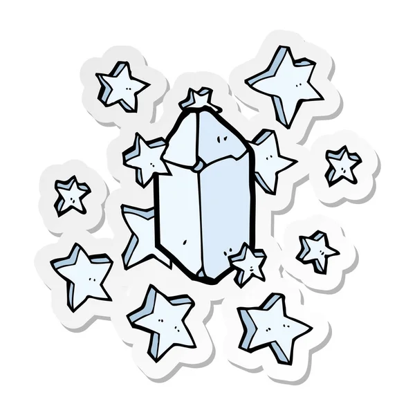 Pegatina de un cristal de dibujos animados — Vector de stock