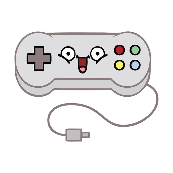 Carino cartone animato gioco controller — Vettoriale Stock