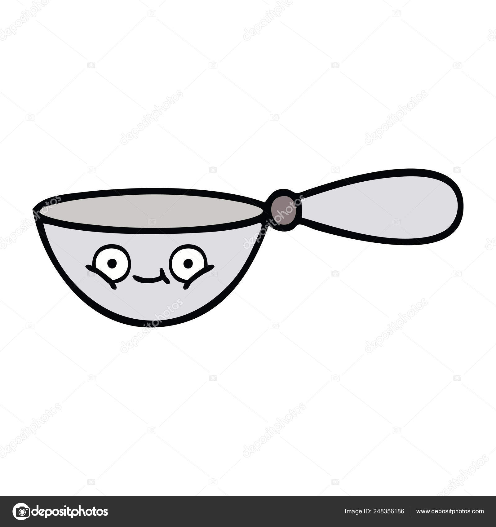 かわいい漫画の計量スプーン ストックベクター ©lineartestpilot 248356186, image size:1600x1700