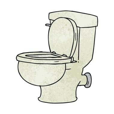 elle çizilmiş karikatür doodle banyo tuvalet dokulu