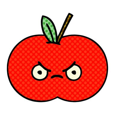 çizgi roman tarzı çizgi film Kırmızı elma