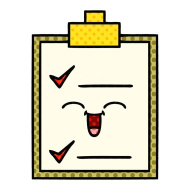 çizgi roman tarzı çizgi film kontrol listesi