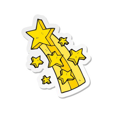 bir çizgi film yıldız etiketi