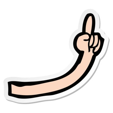 bir çizgi film kol etiket