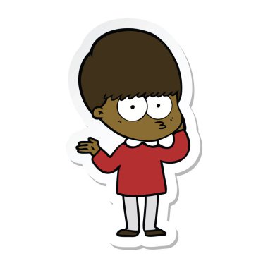 etiket bir meraklı çizgi film çocuk