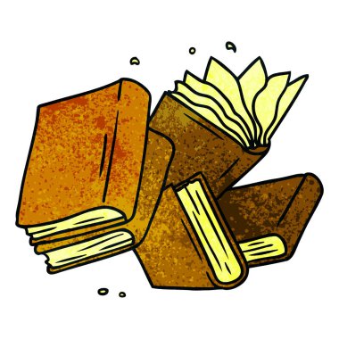 elle çizilmiş karikatür doodle kitap koleksiyonu, dokulu