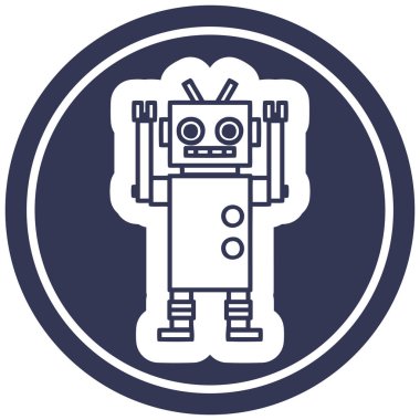 Robot dairesel simgesi dans