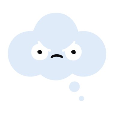 düz renk retro karikatür kabarcık sanıyordum