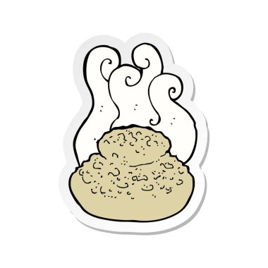 etiket bir sıcak ekmek