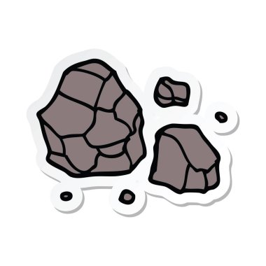 etiket bir karikatür kayalar