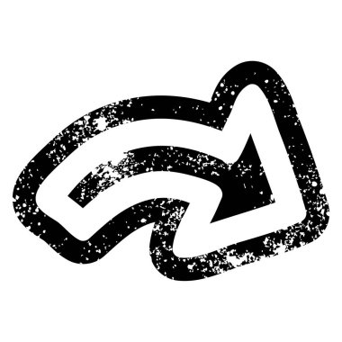 yön ok sıkıntılı simgesi