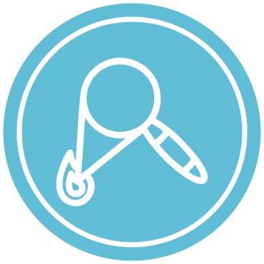 dairesel simgesi simgesi yakıcı Büyüteç